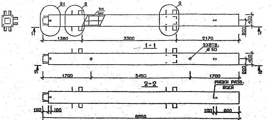 Колонна 3КН 33.69-6-с Серия 1.020.1-2с/89